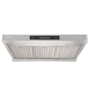 CHIZURU EC-1185 Modern Stainless Steel Under Cabinet Range Hood 30"